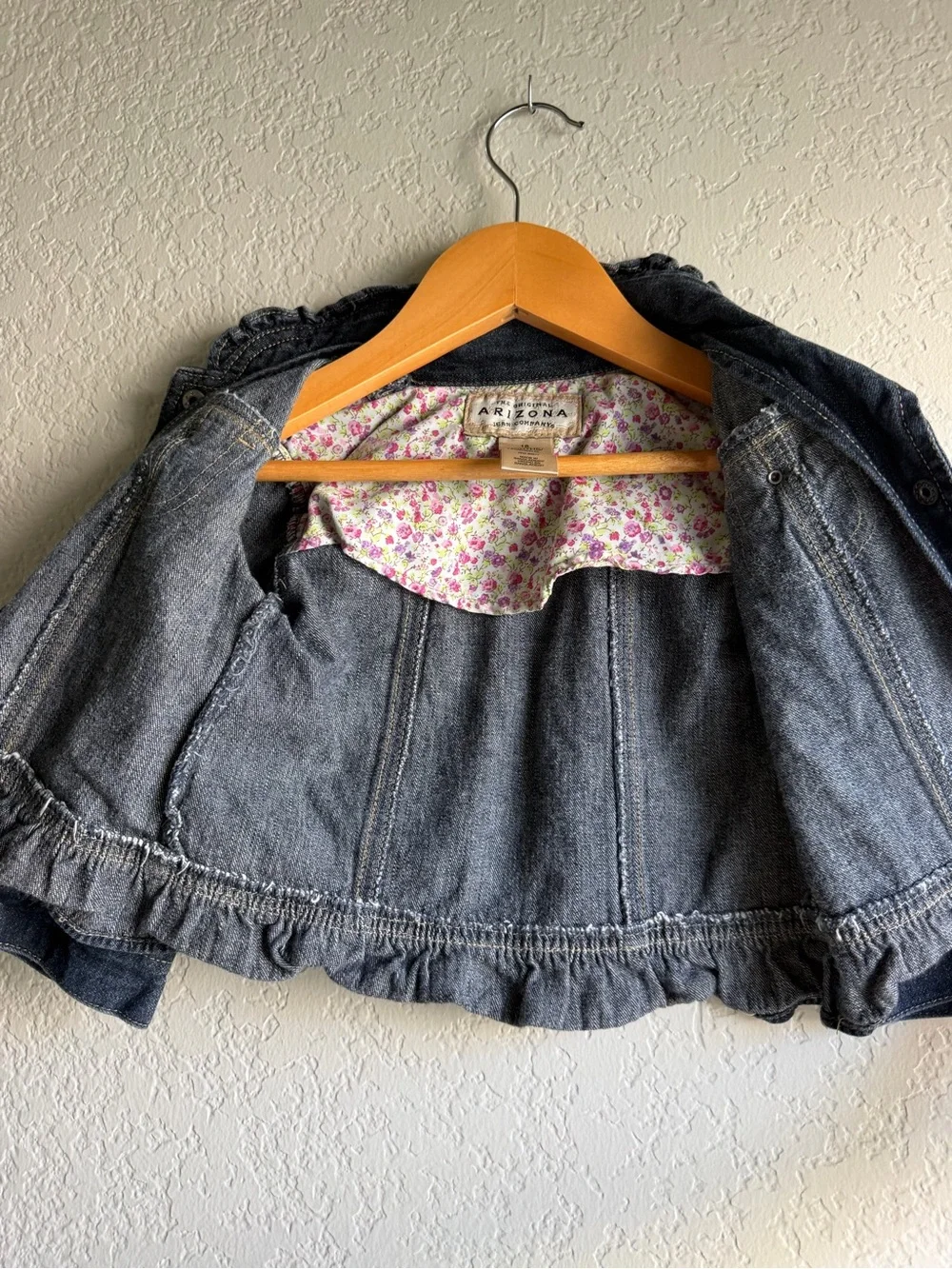 Arizona Jean Company Dark Denim Jean Jacket in Deep Blue